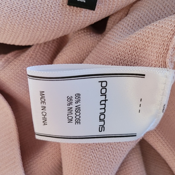 Light Pink Portmans Twisted Short Sleeve - Picture 3 of 3